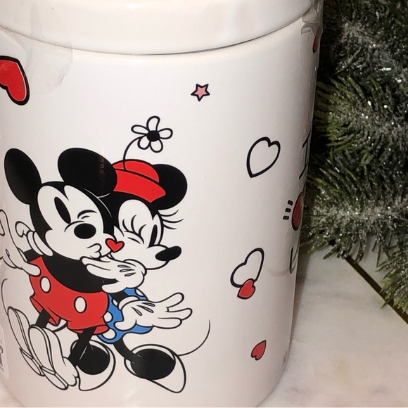 Disney Kitchen Nwt Disney Mickey Minnie Mouse Ceramic Canister Jar